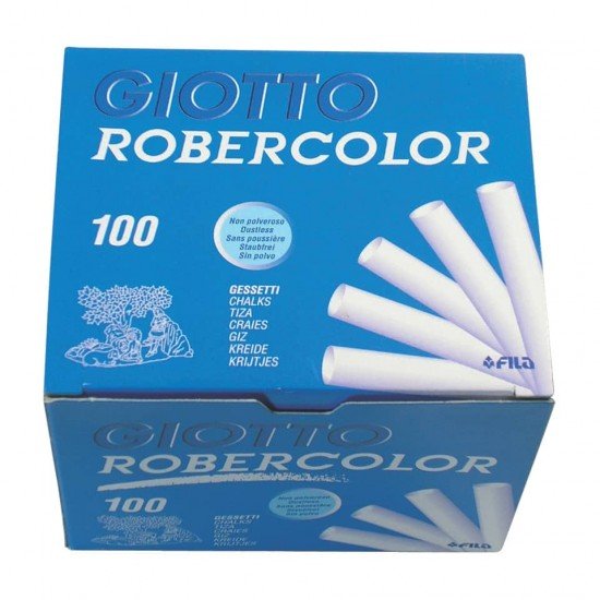 Gessetti GIOTTO Robercolor bianco  astuccio da 100 - 538800