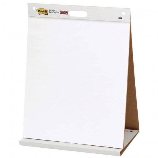 Lavagna da tavolo Post-it® Super Sticky 58,4 cm x 50,8 cm bianco 1 blocco da 20 fogli - 563R