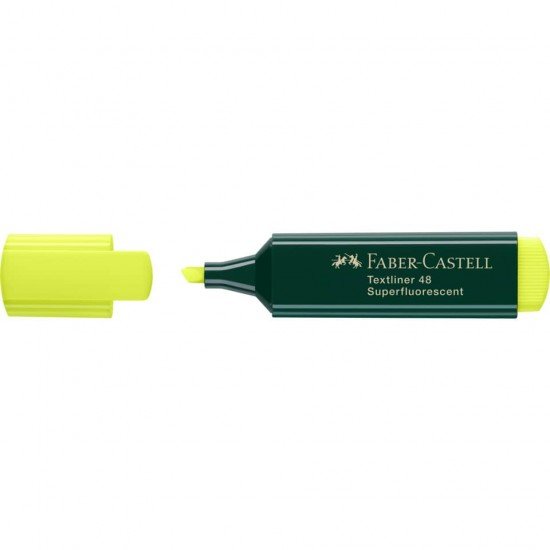 Evidenziatore Faber-Castell Textliner 48 Refill tratto 1-2-5 mm giallo fluo 154807