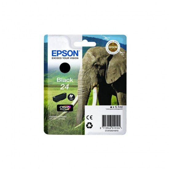 Cartuccia inkjet Elefante 24 Epson nero  C13T24214012