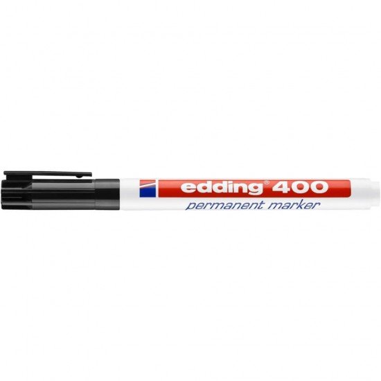 Marcatore permanente edding 400 punta conica 1 mm nero E-400 001