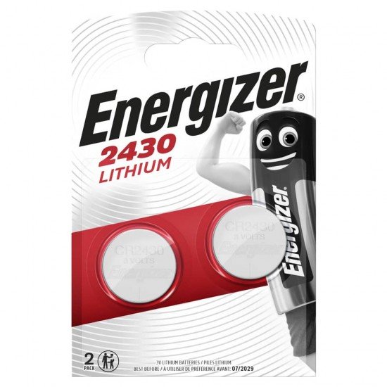 Batterie al litio a bottone ENERGIZER CR2430 conf. da 2 - E300830303