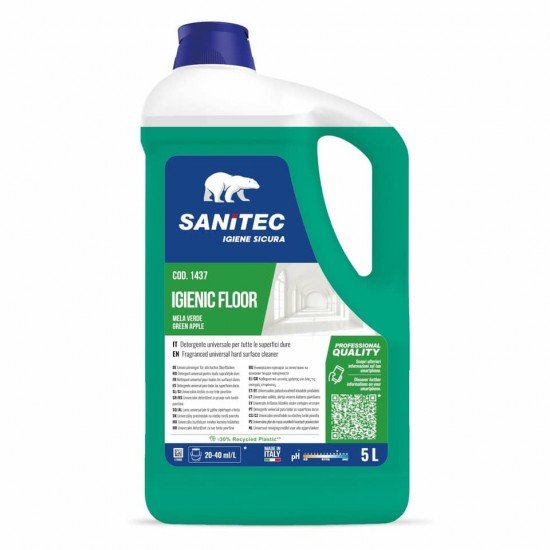 Detergente concentrato per pavimenti Sanitec Igenic Floor Mela verde & Bacche 5 Kg - 1437