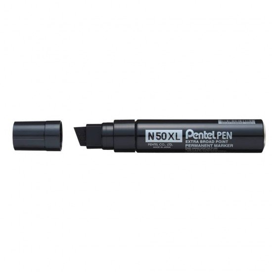 Marcatore permanente Pentel N50 XL punta a scalpello 15.4/8.0 mm nero N50XL-A