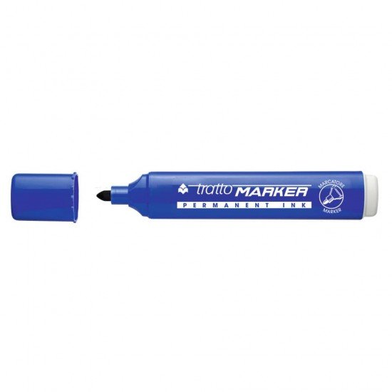 Marcatore permanente TRATTO Marker punta tonda 4,7 mm blu 841101