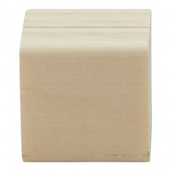 Supporti per targhe scrivibili Tag Securit® in legno 2,5x2,5x2,5 cm legno set da 6 cubi - TAG-HLD-TE