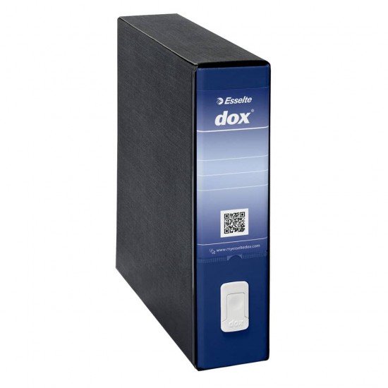 Registratore a leva DOX9 formato speciale 35,5x31,7 cm - dorso 8 cm trattata antimpronta blu - 000212A4