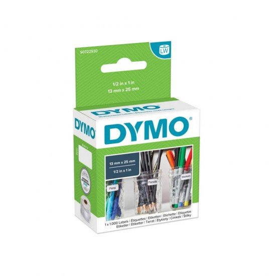 Rotolo da 1000 etichette Dymo LabelWriter multiuso 25x13 mm bianco S0722530
