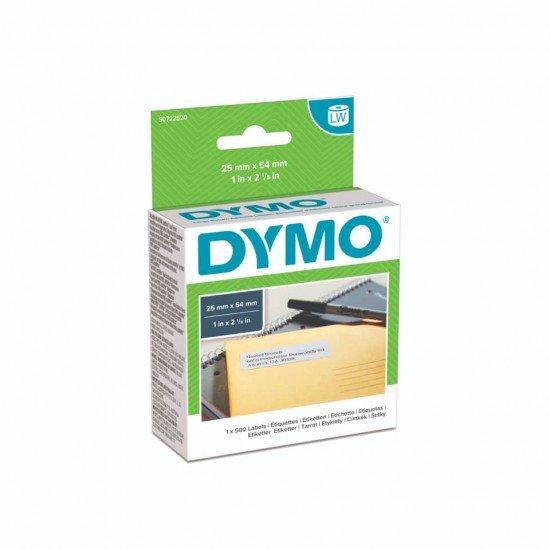 Rotolo da 500 etichette Dymo LabelWriter indirizzi 54x25 mm bianco S0722520