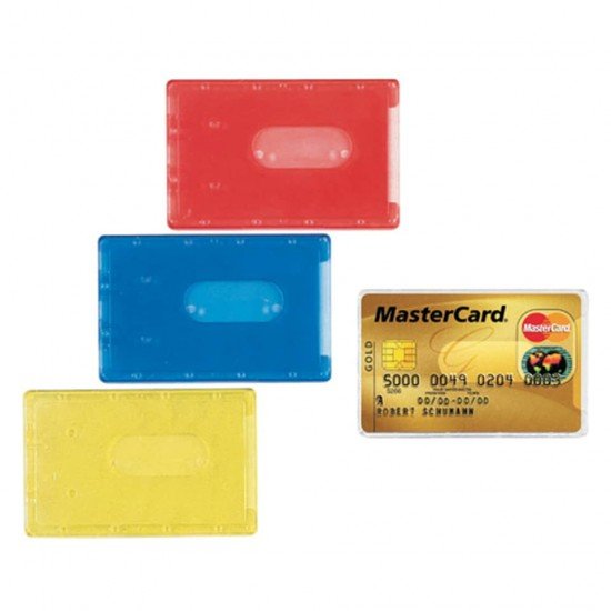 Porta Cards FAVORIT rigidi ad alto spessore 8,8x5,7 cm assortiti conf. da 100 - 100500081