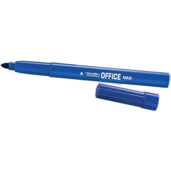 Marcatori punta in fibra TRATTO Office punta conica 2 mm blu Conf. 12 pezzi - 731601