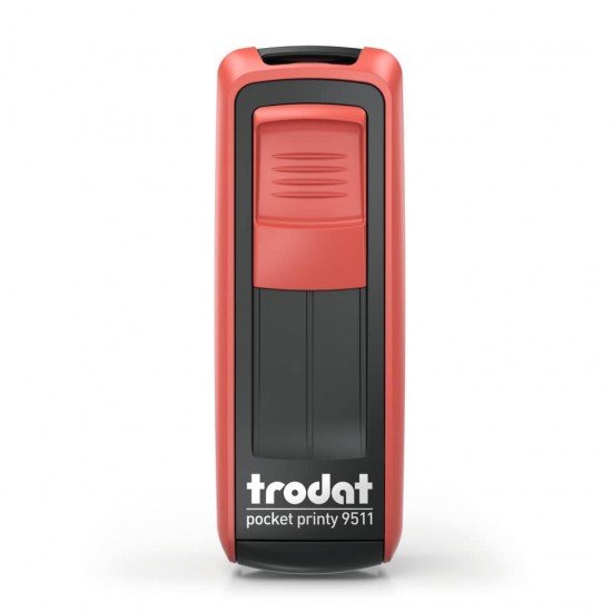 Timbri autoinchiostranti tascabili Trodat Pocket Printy 9511 38x14 mm nero/rosso - 148739