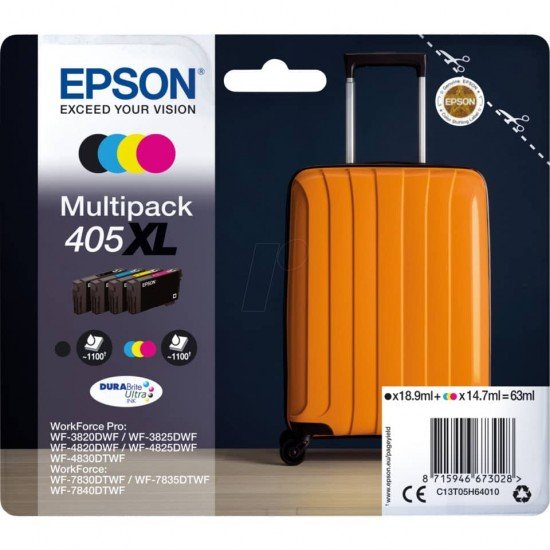 Cartucce Epson confezione Multipack nero+ciano+magenta+giallo C13T05H64010
