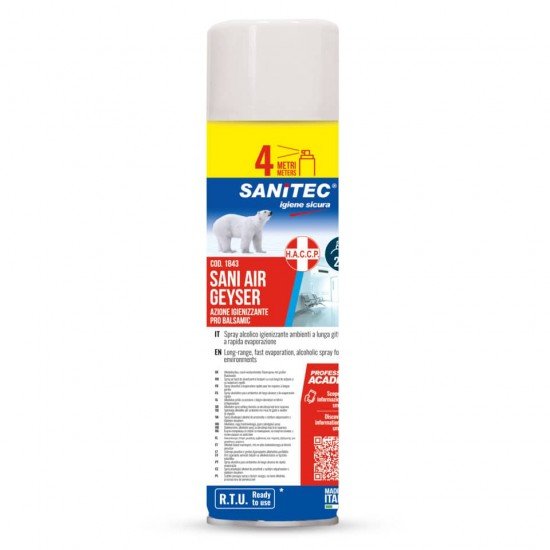 Spray Sanitec Sani Air Geyser Pro Balsamic alcolico per ambienti - 500 ml - 1843
