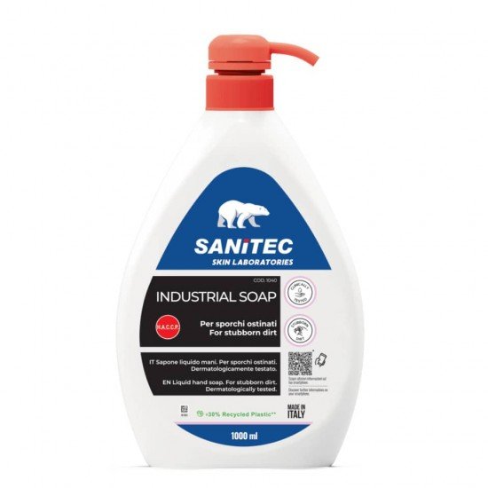 Sapone liquido specifico per lo sporco ostinato Industrial Soap Sanitec 1000 ml 1040