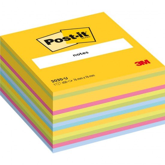 Foglietti riposizionabili Post-it® Notes Cubo Neon 76x76 mm assortiti 450 ff 2030 U