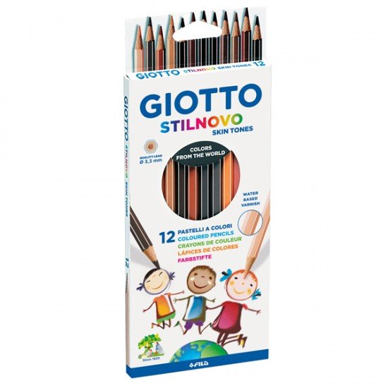 Pastelli colorati Stilnovo skin tones - diametro mina 3,3 mm - Giotto - astuccio 12 pezzi