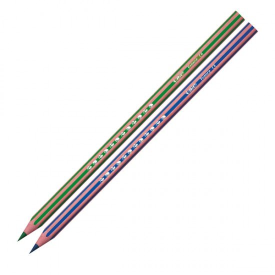 Matita colorata Evolution Stripes - colori assortiti - Bic - conf. 12 pezzi