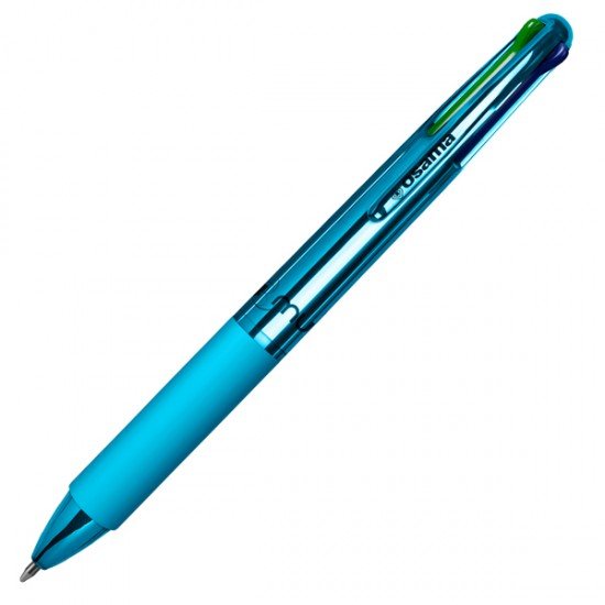 Penna a sfera 4 Multi Chrome - punta 1,00 mm - 4 colori - sky  - Osama