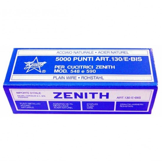 Punti 130/E bis - 6/4 - acciaio naturale - metallo - Zenith - conf. 5000 punti