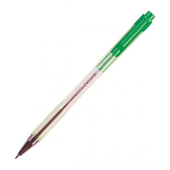Penna a sfera a scatto BP S Matic - punta fine 0,7 mm - verde - Pilot