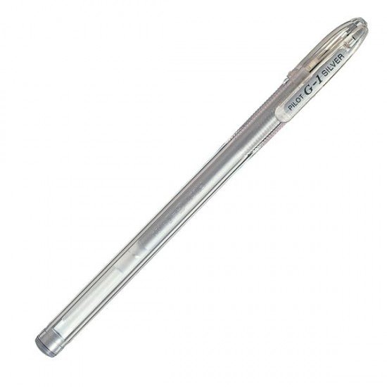 Penna a sfera gel G 1 - punta 0.7 mm - silver - Pilot