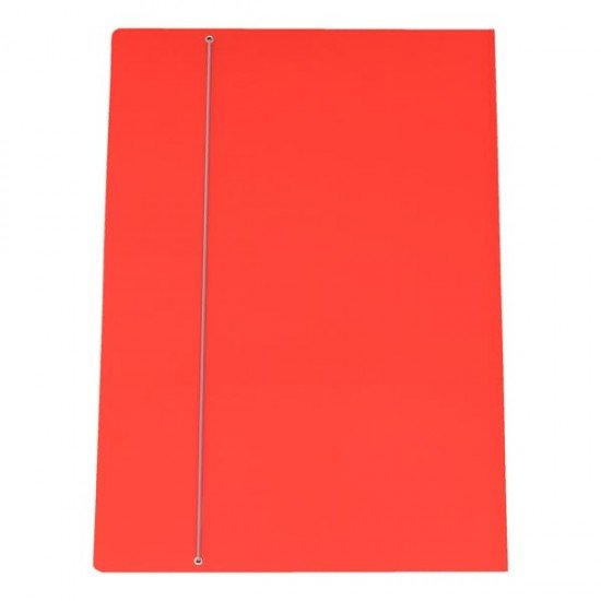 Cartellina con elastico - cartone plastificato - 35 x 50 cm - rosso - Cartotecnica del Garda