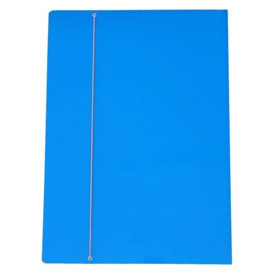 Cartellina con elastico - cartone plastificato - 35 x 50 cm - azzurro - Cartotecnica del Garda