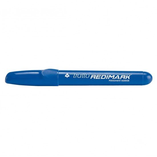 Marcatore permanente Redimark  - punta tonda - tratto 3,50mm - blu - Tratto