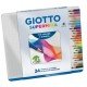 Pastello Supermina - mina 3,8 mm - colori assortiti - Giotto - astuccio in metallo 24 pezzi