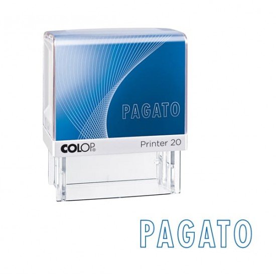 Timbro Printer 20/L G7 - PAGATO - 14 x 38 mm - autoinchiostrante - Colop