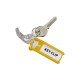 Portachiavi Key Clip - giallo - Durable - conf. 6 pezzi