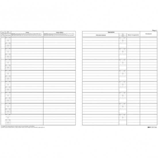Registro antiriciclaggio per professionisti - 31 x 24cm - 46 fogli - Edipro