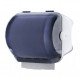 Dispenser carenato da banco Wiperbox per bobine asciugatutto - 34x31,5x36 cm - bianco/azzurro trasparente - Mar Plast