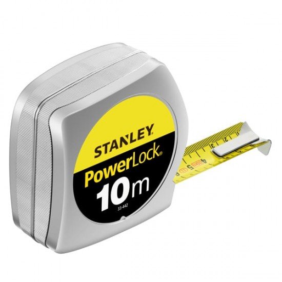 Flessometro PowerLock - 10 m - metallo - Stanley