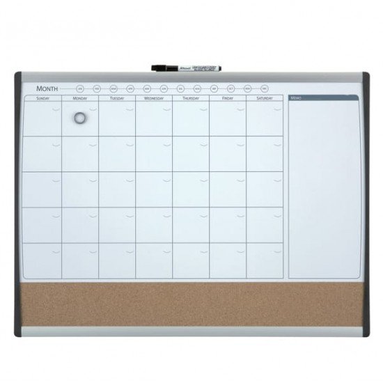 Organizer magnetico con calendario mensile - 58,5 x 43 cm - Nobo