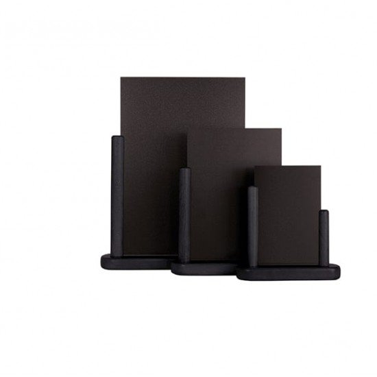 Lavagna da tavolo Elegant - A6 - 15,5 x 17 x 5 cm - nero - Securit