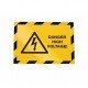 Cornice Duraframe Security - adesiva - pannello magnetico - A4  (21 x 29,7 cm) - giallo/nero - Durable