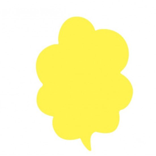 Segnaprezzi Nuvola - 11x15,5 cm - giallo - CWR - conf. 12 pezzi