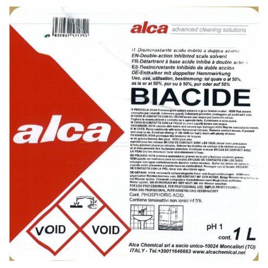 Disincrostante Biacide - Alca - flacone da 1 L
