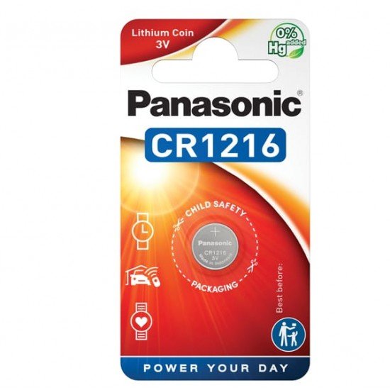 Micropila CR1216 - litio - Panasonic - blister 1 pezzo