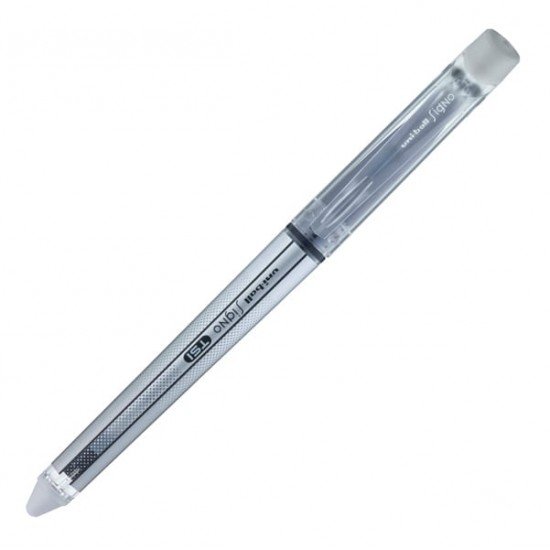 Penna a sfera gel cancellabile Uniball Signo TSI - punta 0,7mm - nero - Uni Mitsubishi