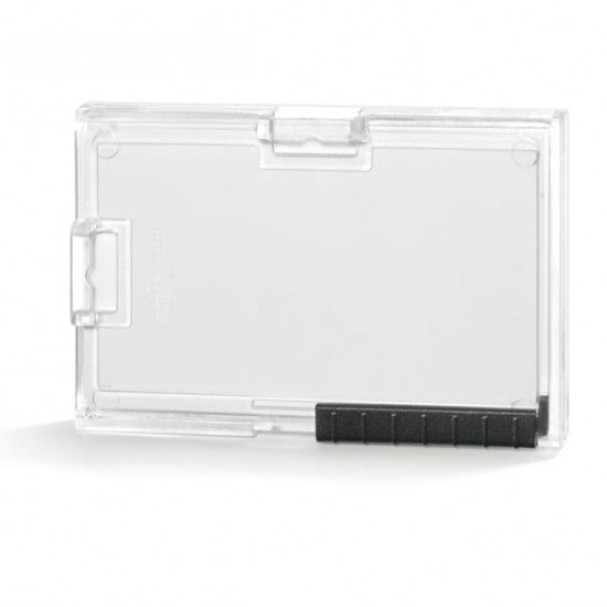 Portabadge PushBox Trio - 3 tessere inseribili - 5,4 x 8,7 cm - Durable - conf. 10 pezzi