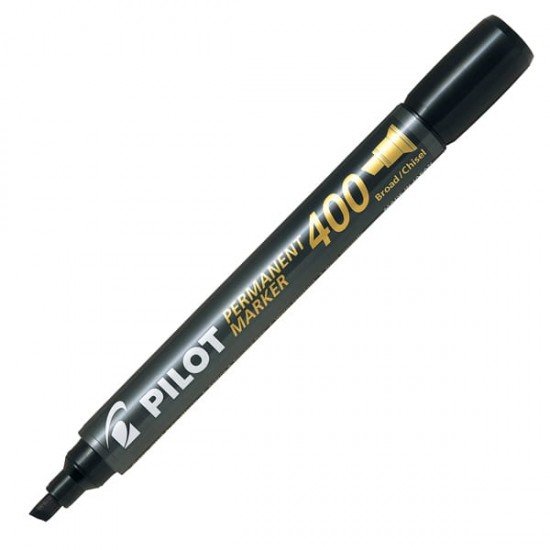 Marcatore Permanente Markers 400 - punta a scalpello 4,50mm - nero - Pilot
