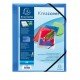 Cartella personalizzabile Kreacover  - con elastico - PP - 24x32 cm - blu trasparente - Exacompta