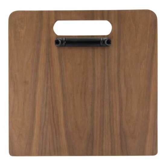 PortamenU' a tagliere con anelli Chopping Board - 32 x 24 cm - legno di noce - Securit