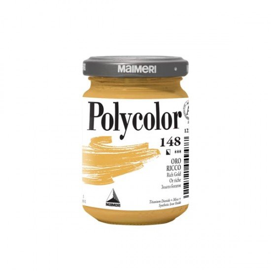 Colore vinilico Polycolor - 140 ml - oro ricco - Maimeri