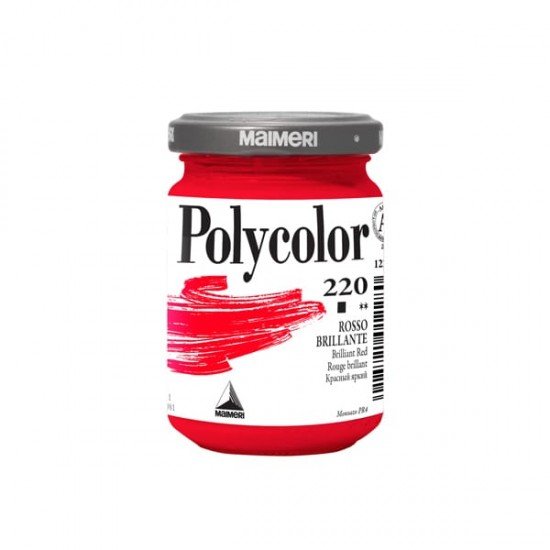 Colore vinilico Polycolor - 140 ml - rosso brillante - Maimeri