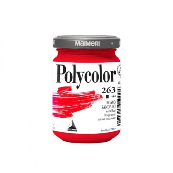 Colore vinilico Polycolor - 140 ml - rosso sandalo - Maimeri
