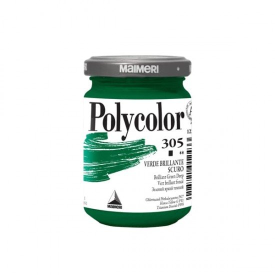 Colore vinilico Polycolor - 140 ml - verde brillante scuro - Maimeri